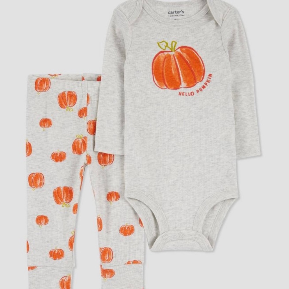 Carter’s baby set “hello pumpkin” 6M